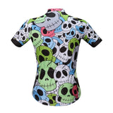 Maxbell Maxbell Cycling Short Sleeve Jerseys Top T-shirt Bicycle Clothing Skull Pattern XXL