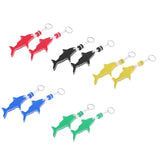 Maxbell 2 Pieces Shark Shaped EVA Floating Keychain Keyring Water Key Float Black - Aladdin Shoppers