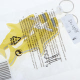 Maxbell 2 Pieces Shark Shaped EVA Floating Keychain Keyring Water Key Float Yellow - Aladdin Shoppers