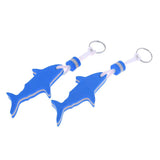 Maxbell 2 Pieces Shark Shaped EVA Floating Keychain Keyring Water Key Float Blue - Aladdin Shoppers