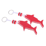 Maxbell 2 Pieces Shark Shaped EVA Floating Keychain Keyring Water Key Float Red - Aladdin Shoppers