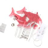 Maxbell 2 Pieces Shark Shaped EVA Floating Keychain Keyring Water Key Float Red - Aladdin Shoppers