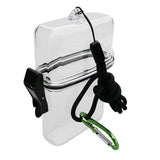 Maxbell Waterproof Dry Box Container Hook for Scuba Diving Snorkeling Kayaking Clear