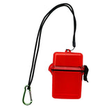 Maxbell Waterproof Dry Box Container Hook for Scuba Diving Snorkeling Kayaking Red