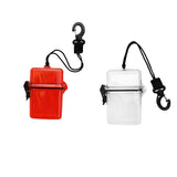 Maxbell Waterproof Dry Box Container Clip for Scuba Diving Snorkel Surf Kayak Clear