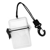 Maxbell Waterproof Dry Box Container Clip for Scuba Diving Snorkel Surf Kayak Clear