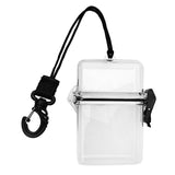 Maxbell Waterproof Dry Box Container Clip for Scuba Diving Snorkel Surf Kayak Clear