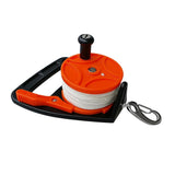 Maxbell Maxbell Scuba Diving Wreck Reel Kayak Anchor with Handle 150ft Line Snap Hook Orange