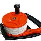 Maxbell Maxbell Scuba Diving Wreck Reel Kayak Anchor with Handle 150ft Line Snap Hook Orange