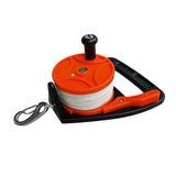 Maxbell Maxbell Scuba Diving Wreck Reel Kayak Anchor with Handle 150ft Line Snap Hook Orange