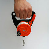 Maxbell 2 Pieces Scuba Diving Wreck Reel Kayak Anchor with Handle 150ft Line Snap