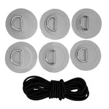Maxbell Maxbell Inflatable Boat Stand Up Paddleboard SUP Bungee Cord Deck Rigging Kit Gray