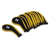 Maxbell A-SW Neoprene Zipper Golf Club Head Cover Interchangeable Number Tags Yellow - Aladdin Shoppers