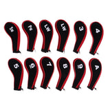 Maxbell A-SW Neoprene Zipper Golf Club Head Cover Interchangeable Number Tags Red - Aladdin Shoppers