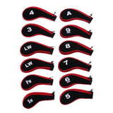 Maxbell A-SW Neoprene Zipper Golf Club Head Cover Interchangeable Number Tags Red - Aladdin Shoppers