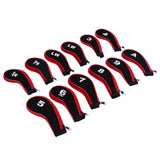 Maxbell A-SW Neoprene Zipper Golf Club Head Cover Interchangeable Number Tags Red - Aladdin Shoppers