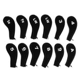 Maxbell Maxbell A-SW Neoprene Zipper Golf Club Head Cover Interchangeable Number Tags Black