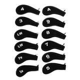 Maxbell A-SW Neoprene Zipper Golf Club Head Cover Interchangeable Number Tags Black - Aladdin Shoppers