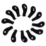 Maxbell A-SW Neoprene Zipper Golf Club Head Cover Interchangeable Number Tags Black - Aladdin Shoppers