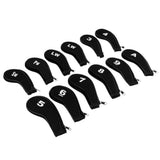 Maxbell A-SW Neoprene Zipper Golf Club Head Cover Interchangeable Number Tags Black - Aladdin Shoppers