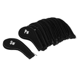 Maxbell A-SW Neoprene Zipper Golf Club Head Cover Interchangeable Number Tags Black - Aladdin Shoppers