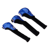 Maxbell Maxbell 3 Pack Durable Skull Head Golf Cover Headcover for Driver Fairway Wood Blue