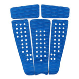 Maxbell Maxbell 5 Pieces Diamond Grooved EVA Surfboard Traction Deck Grip Tail Pad Blue