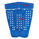 Maxbell Maxbell 5 Pieces Diamond Grooved EVA Surfboard Traction Deck Grip Tail Pad Blue