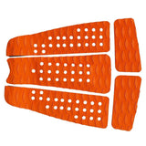 Maxbell 5 Pieces Diamond Grooved EVA Surfboard Traction Deck Grip Tail Pad Orange - Aladdin Shoppers