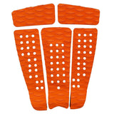 Maxbell 5 Pieces Diamond Grooved EVA Surfboard Traction Deck Grip Tail Pad Orange - Aladdin Shoppers