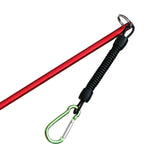 Maxbell Maxbell Scuba Diving Lobster Stick Pointer Spiral Coil Lanyard Strap & Clip Red