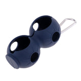 Maxbell Maxbell Durable Golf Ball Holder Carrier with Snap Clip for 2 Golf Balls Deep Blue