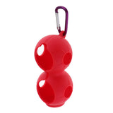 Maxbell Durable Golf Ball Holder Carrier with Snap Clip for 2 Golf Balls Rose Red - Aladdin Shoppers