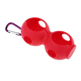 Maxbell Durable Golf Ball Holder Carrier with Snap Clip for 2 Golf Balls Rose Red - Aladdin Shoppers