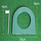 Maxbell 2pcs Golf Putting Hole with Flag Putting Practice Cup Practice Training Aids