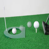 Maxbell 2pcs Golf Putting Hole with Flag Putting Practice Cup Practice Training Aids