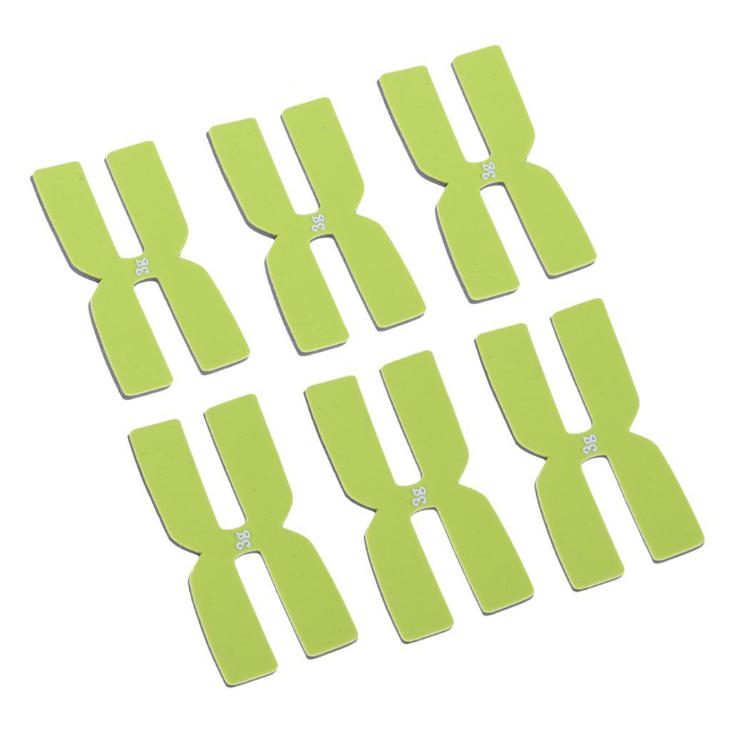 Maxbell Maxbell 6 Pieces Tennis Racket Balance Silicone H-shaped Power Strips Green