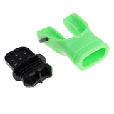 Maxbell Silicone Scuba Diving Moldable Bite Mouthpiece Regulator with Tie Wrap Green - Aladdin Shoppers