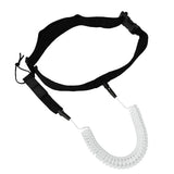 Maxbell Maxbell 10ft Surfboard SUP Leash Waist Hip Belt Stretch Rope White