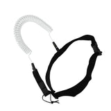 Maxbell Maxbell 10ft Surfboard SUP Leash Waist Hip Belt Stretch Rope White