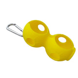 Maxbell Silicone Golf Ball Holder Carrier w/ Snap Clip for Double Golf Ball Yellow - Aladdin Shoppers