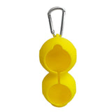 Maxbell Silicone Golf Ball Holder Carrier w/ Snap Clip for Double Golf Ball Yellow - Aladdin Shoppers