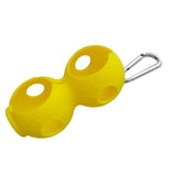 Maxbell Silicone Golf Ball Holder Carrier w/ Snap Clip for Double Golf Ball Yellow - Aladdin Shoppers