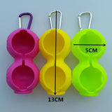 Maxbell Silicone Golf Ball Holder Carrier w/ Snap Clip for Double Golf Ball Yellow - Aladdin Shoppers