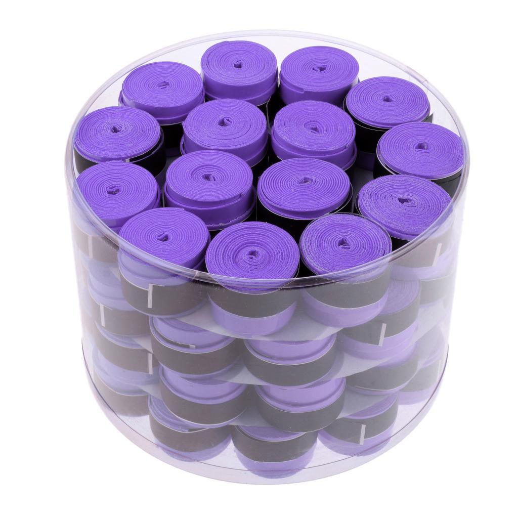 Maxbell Maxbell 1/Box Non Slip Sweat Absorption Tennis Badminton Racket Overgrip Purple