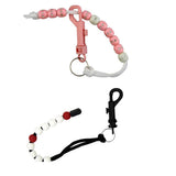 Maxbell 3pcs Golf Stroke Bead Score Counter Golf Accessory Training Aids Black Pink