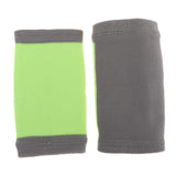 Maxbell 1 Pair Breathable Elastic Wrist Support Protector Guard Brace Gray+Green