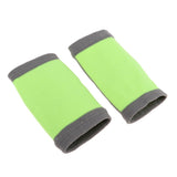 Maxbell 1 Pair Breathable Elastic Wrist Support Protector Guard Brace Gray+Green