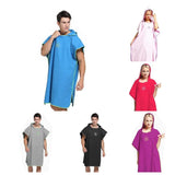 Maxbell Unisex Adult Surf Beach Bath Hooded Poncho Wetsuit Changing Robe Pink - Aladdin Shoppers