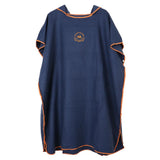 Maxbell Adult Surf Beach Hood Poncho Wetsuit Changing Robe & Changing Mat Navy Blue